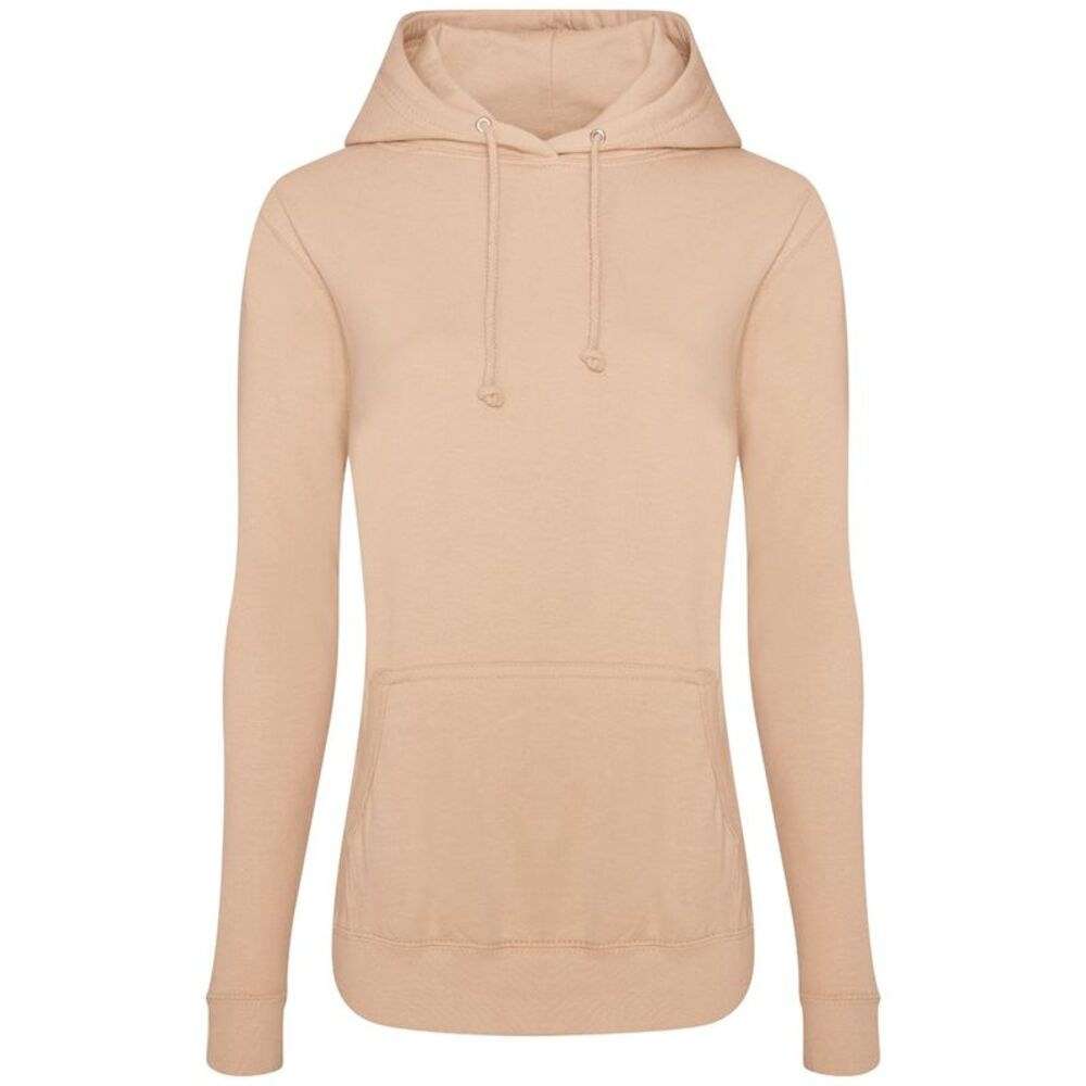 AWDis Womens/Ladies Girlie College Hoodie / Cream